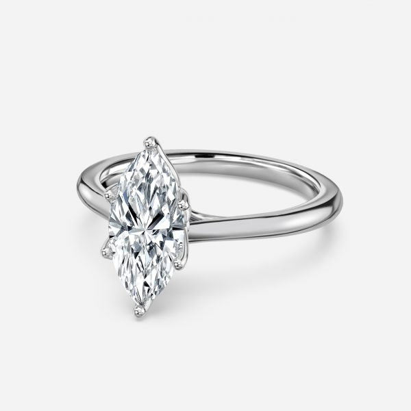 Raquel Marquise Solitaire Moissanite Engagement Ring