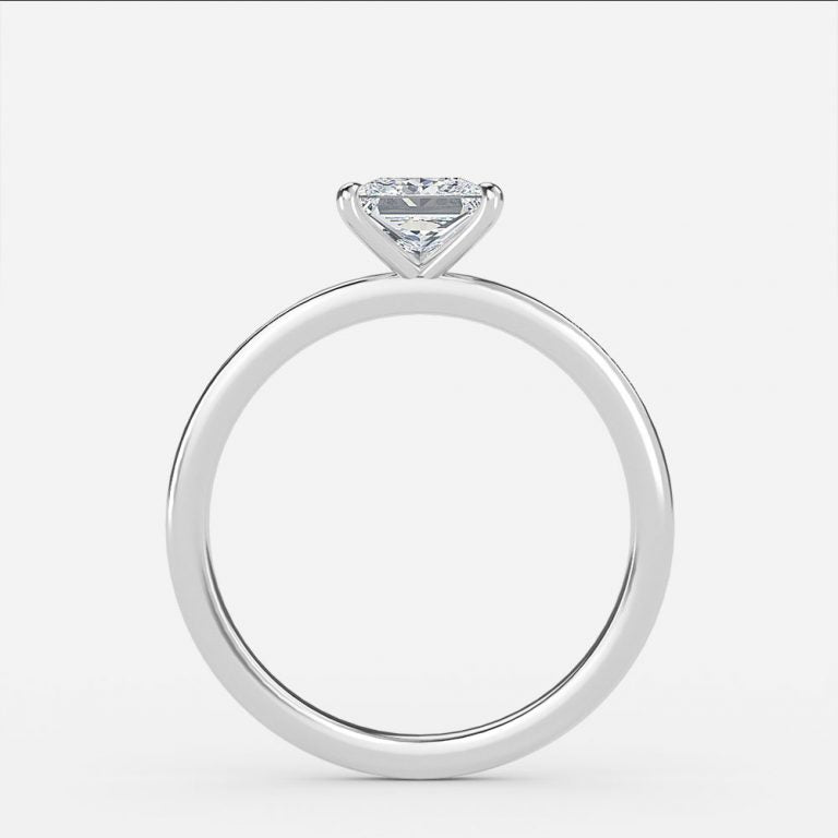 Katherine Princess Solitaire Moissanite Engagement Ring