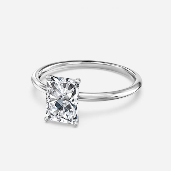 Ailani Radiant Solitaire Moissanite Engagement Ring