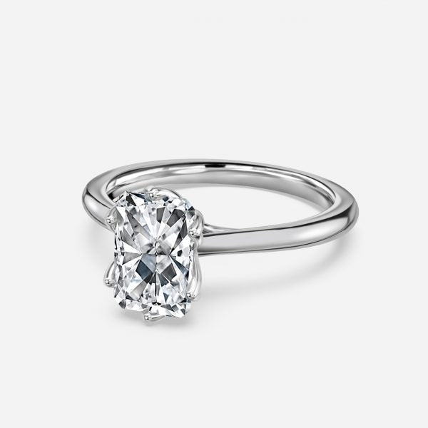 Raquel Radiant Solitaire Moissanite Engagement Ring