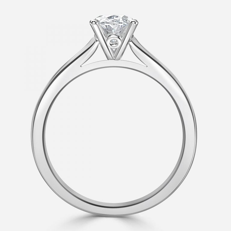 Yuna Oval Solitaire Moissanite Engagement Ring