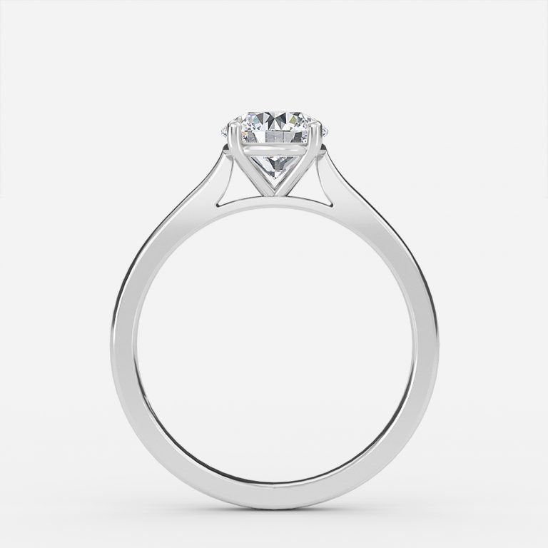 Simone Round Solitaire Moissanite Engagement Ring