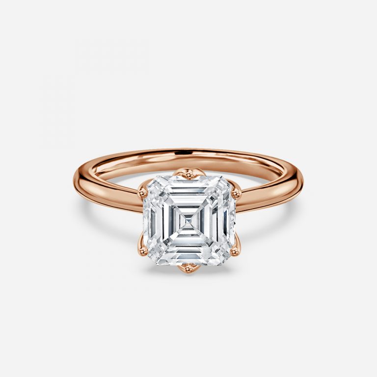 Raquel Asscher Solitaire Moissanite Engagement Ring