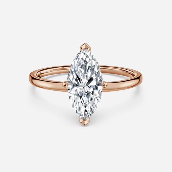 Dasha Marquise Solitaire Moissanite Engagement Ring