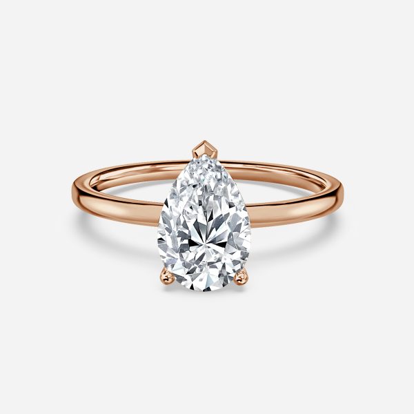 Dasha Pear Solitaire Moissanite Engagement Ring