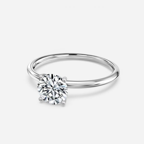 Ailani Round Solitaire Moissanite Engagement Ring