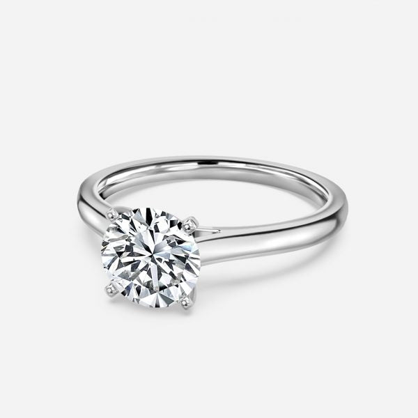 Bernadette Round SolitaireMoissanite Engagement Ring