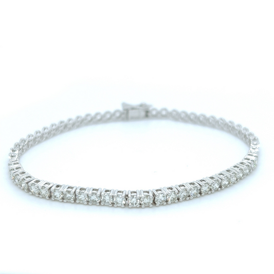 2.00Ct Moissanite Round Tennis Bracelet