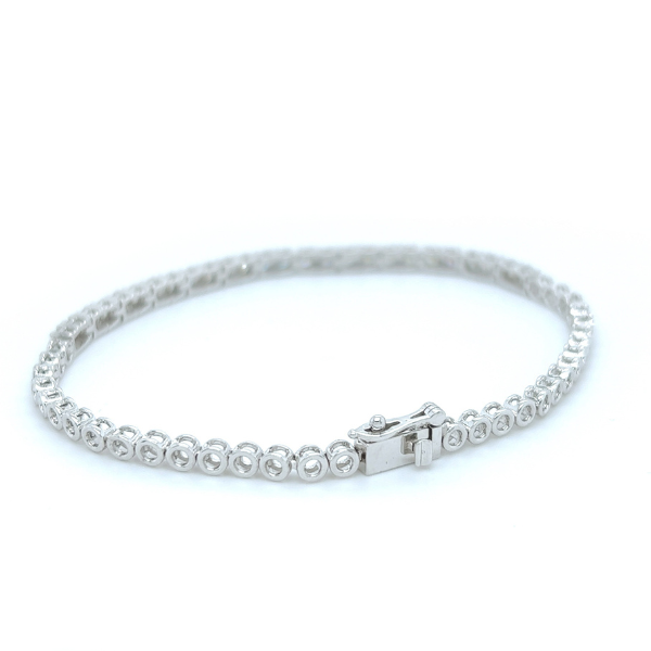 2.00Ct Moissanite Round Tennis Bracelet