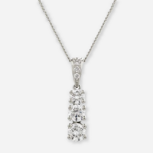 Trilogy Diamond Pendant