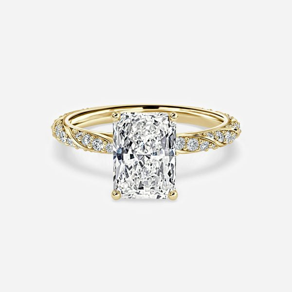 Wan Radiant Unique Moissanite Engagement Ring