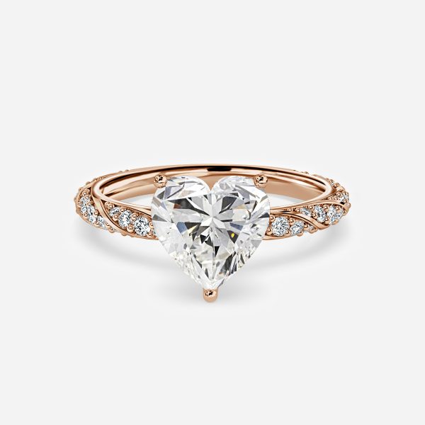 Wan Heart Unique Moissanite Engagement Ring