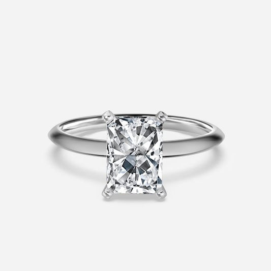 Arlette Radiant Solitaire Moissanite Engagement Ring