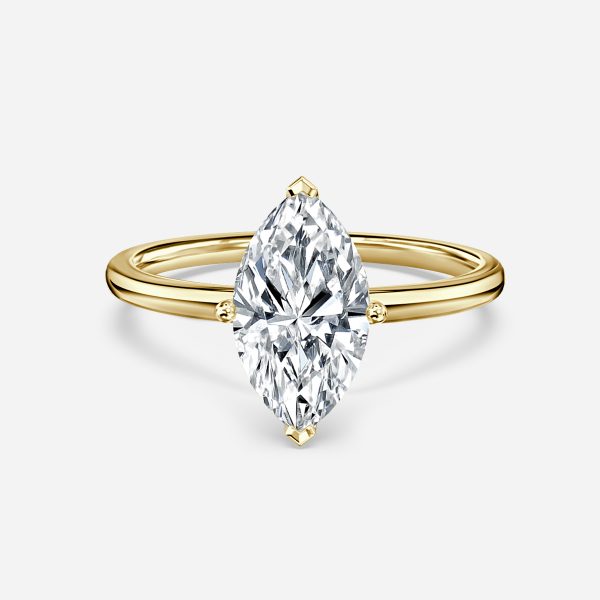 Alouette Marquise Solitaire Moissanite Engagement Ring