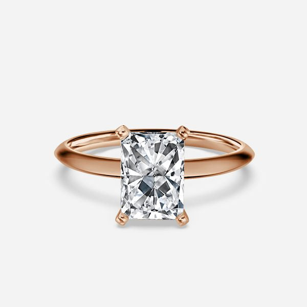 Arlette Radiant Solitaire Moissanite Engagement Ring