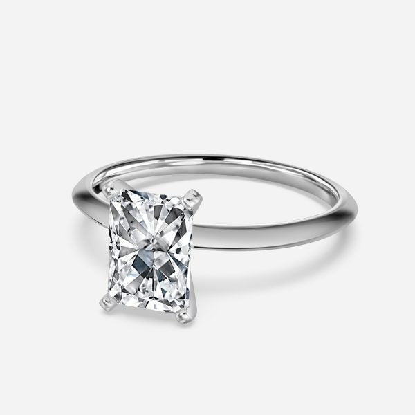 Arlette Radiant Solitaire Moissanite Engagement Ring