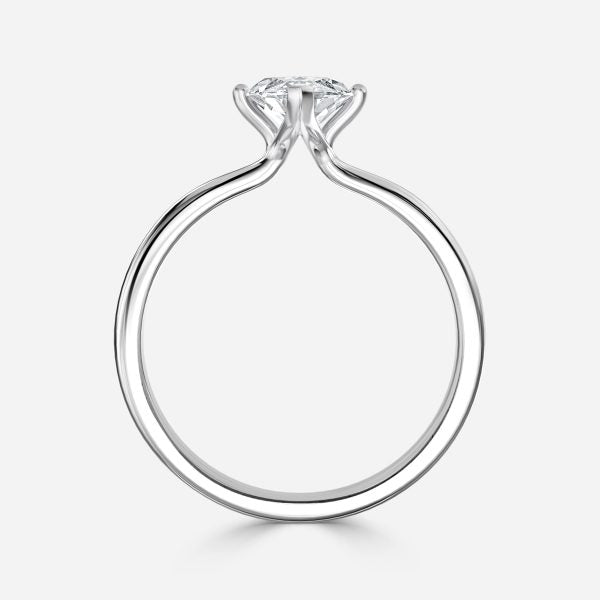 Alouette Marquise Solitaire Moissanite Engagement Ring