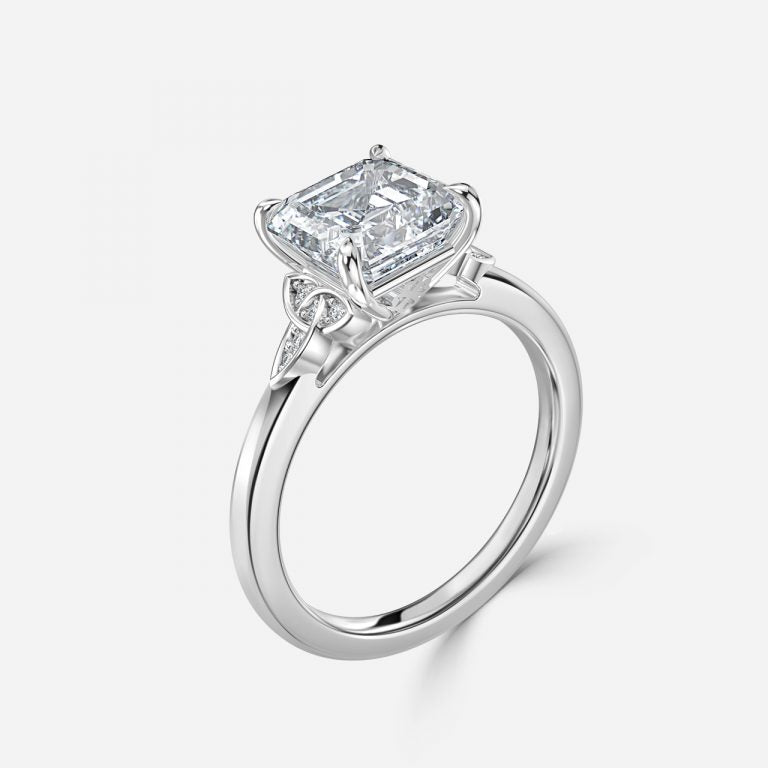 Kerensa Asscher Vintage Moissanite Engagement Ring