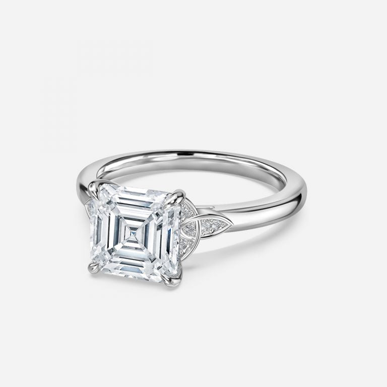 Kerensa Asscher Vintage Moissanite Engagement Ring