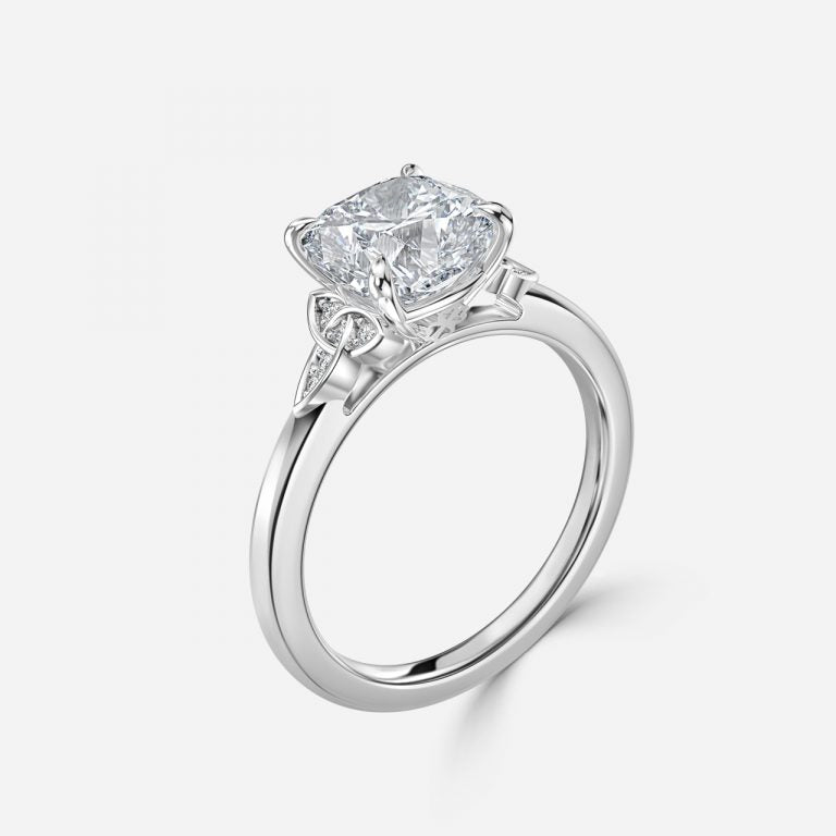 Kerensa Cushion Vintage Moissanite Engagement Ring