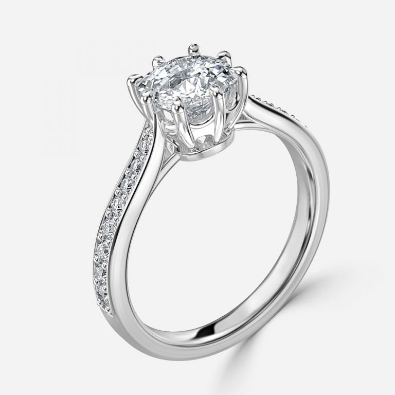 Bellatrix Cushion Vintage Moissanite Engagement Ring