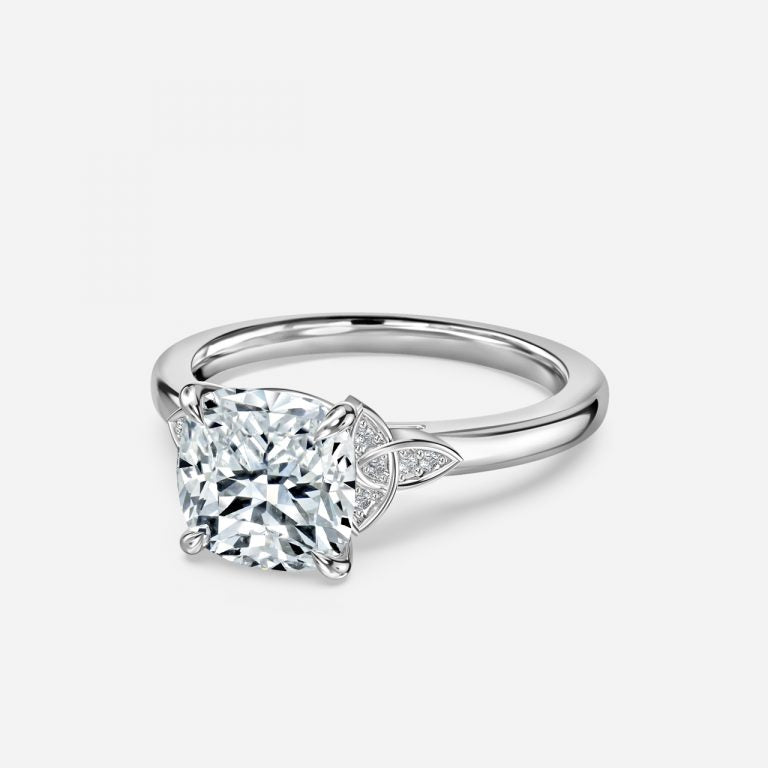 Kerensa Cushion Vintage Moissanite Engagement Ring