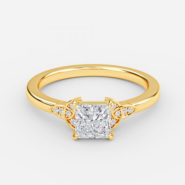 Kerensa Princess Vintage Moissanite Engagement Ring