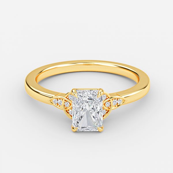 Kerensa Radiant Vintage Moissanite Engagement Ring