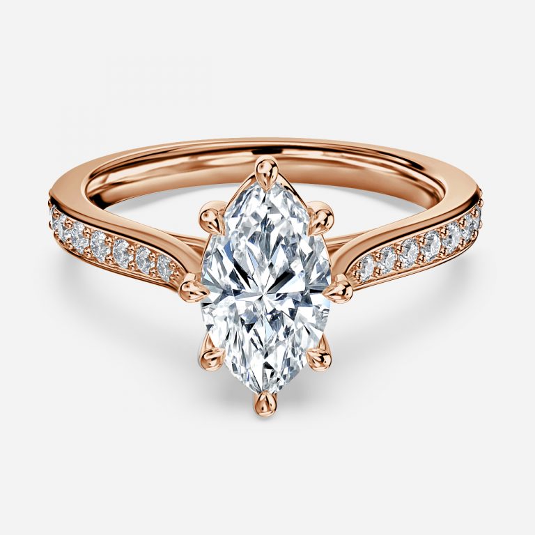 Bellatrix Marquise Vintage Moissanite Engagement Ring