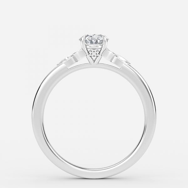 Kerensa Oval Vintage Inspired Moissanite Engagement Ring