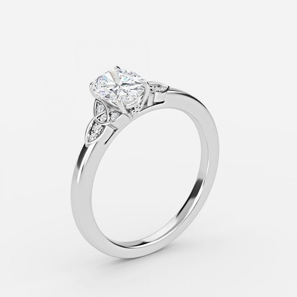 Kerensa Oval Vintage Inspired Moissanite Engagement Ring