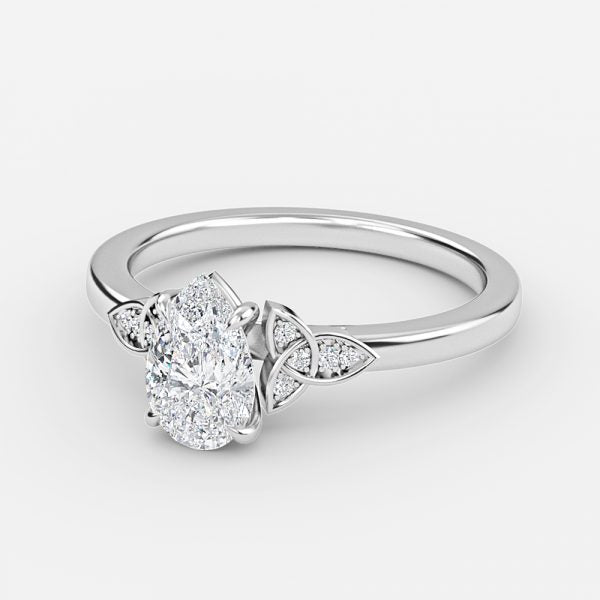 Kerensa Pear Vintage Moissanite Engagement Ring