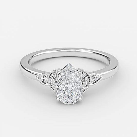 Kerensa Pear Vintage Moissanite Engagement Ring