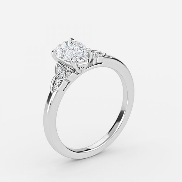 Kerensa Pear Vintage Moissanite Engagement Ring