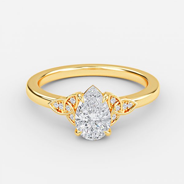 Kerensa Pear Vintage Moissanite Engagement Ring