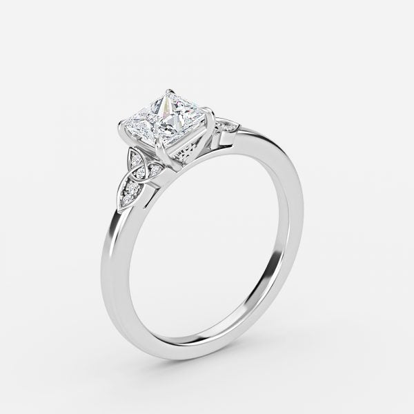 Kerensa Princess Vintage Moissanite Engagement Ring