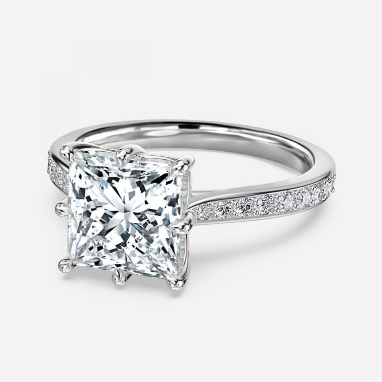 Bellatrix Princess Vintage Inspired Moissanite Engagement Ring