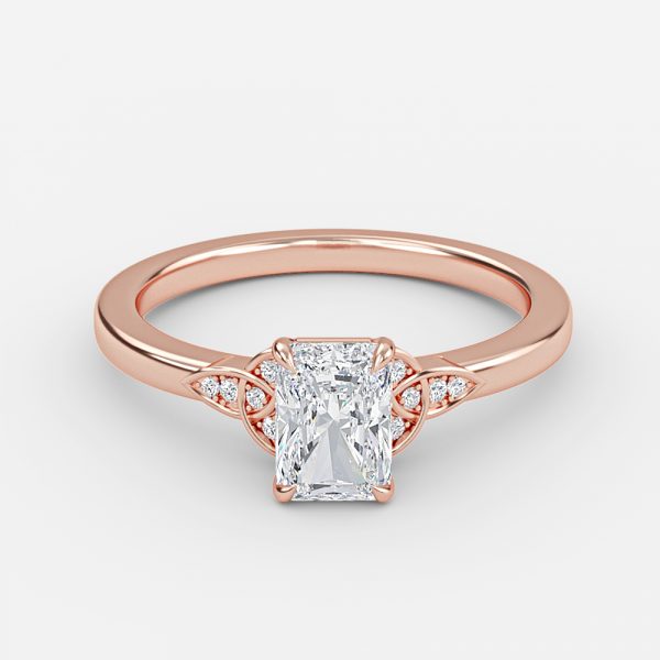 Kerensa Radiant Vintage Moissanite Engagement Ring