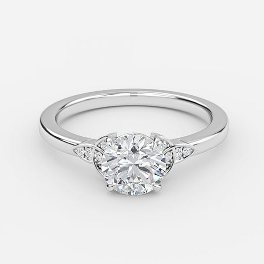 Kerensa Round Vintage Moissanite Engagement Ring