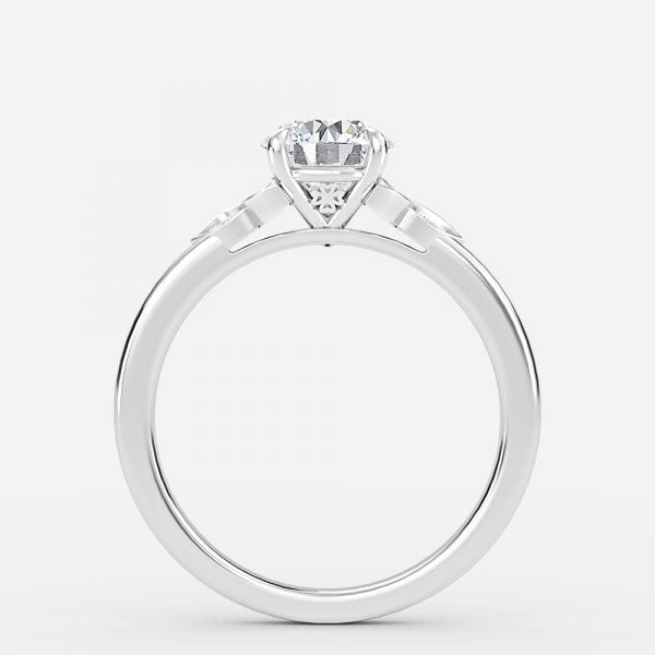 Kerensa Round Vintage Moissanite Engagement Ring