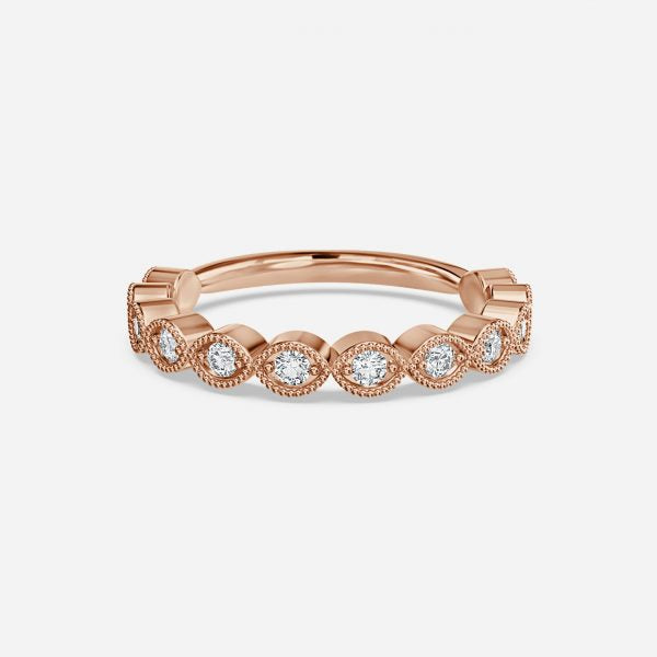 Vintage Marquise Shape Moissanite Stackable Ring