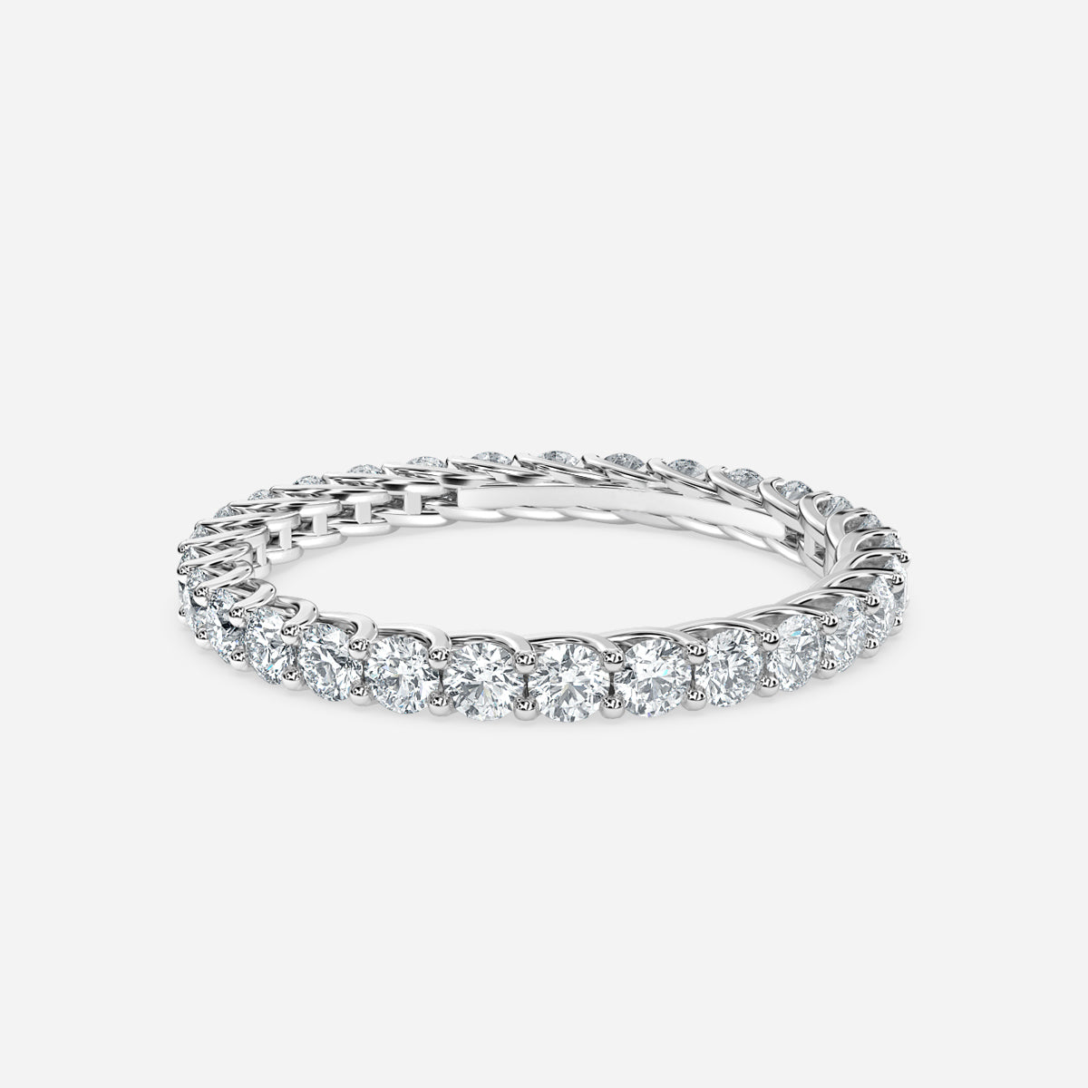 Kozen Round Moissanite Wedding Ring