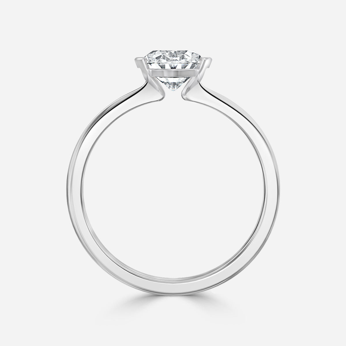 Briar Oval Bezel Moissanite Engagement Ring