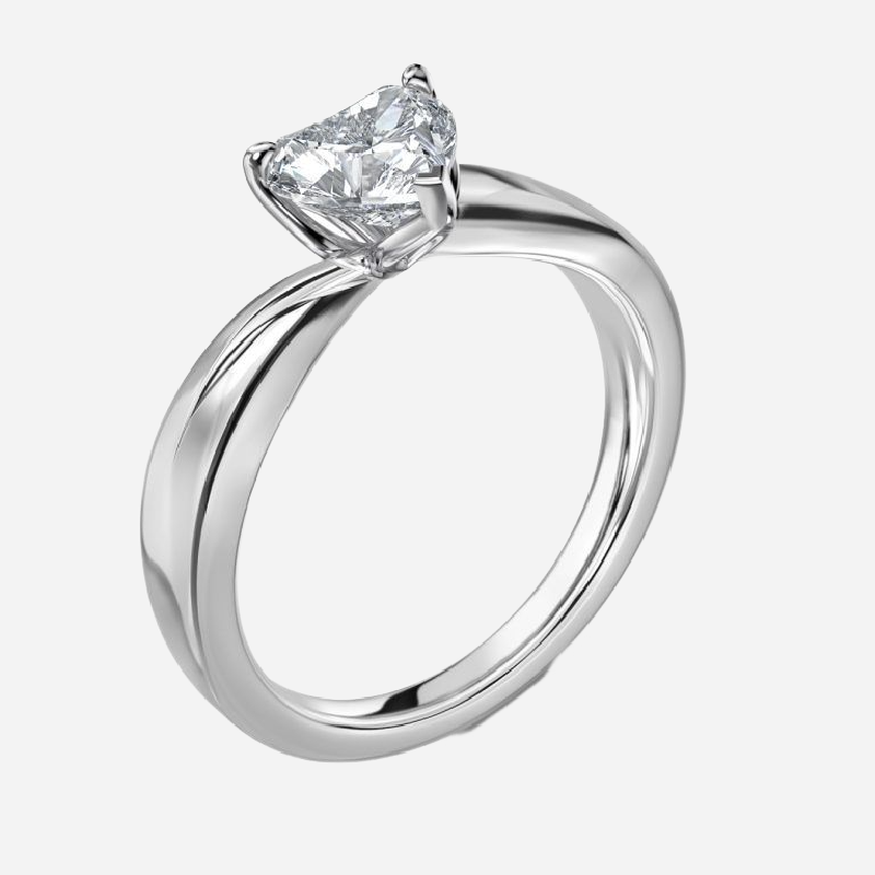 Noelle Heart Solitaire Engagement Ring