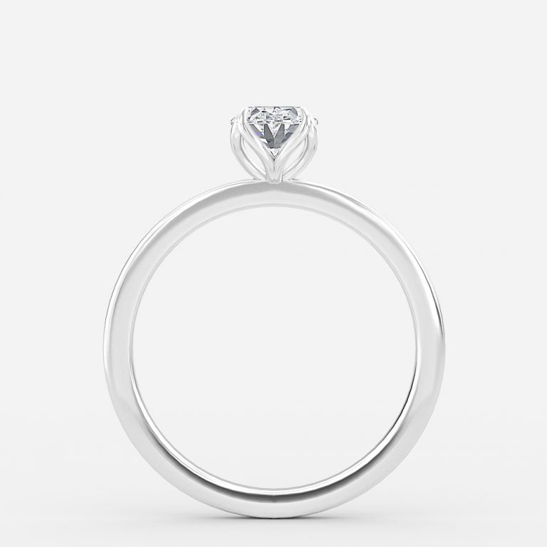 Samira Oval Solitaire Moissanite Engagement Ring