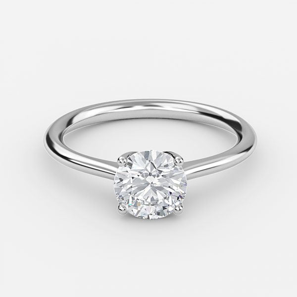 Danica Round Solitaire Moissanite Engagement Ring