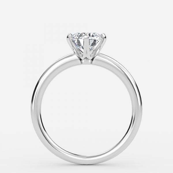 Nyx Round Solitaire Moissanite Engagement Ring