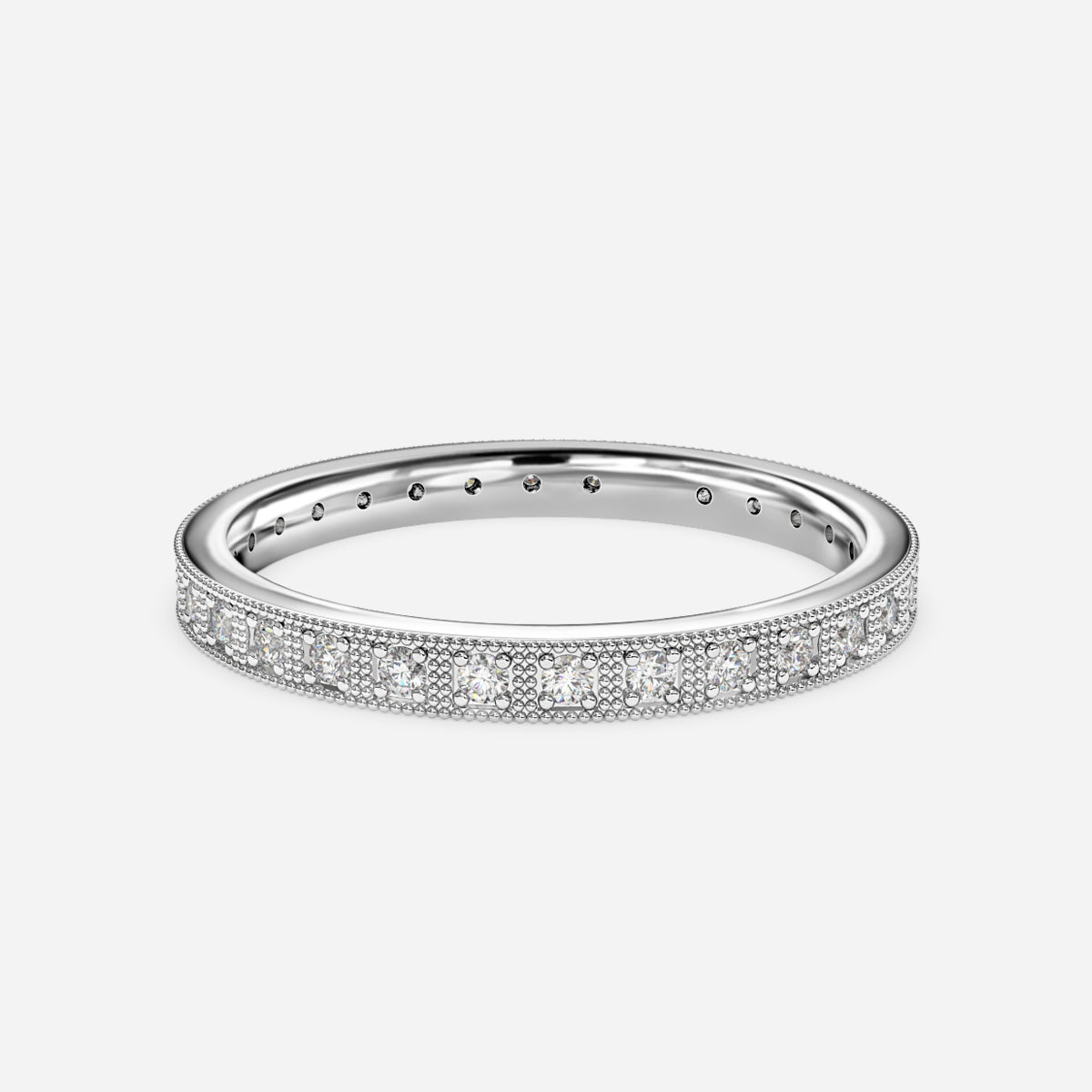 Clara Round Moissanite Wedding Ring