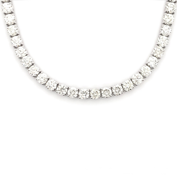 2.3 mm Moissanite Iced Out Tennis Chain