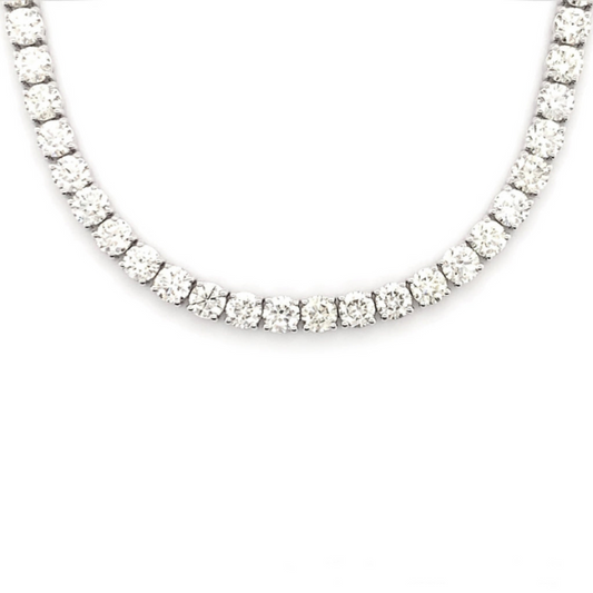 2.3 mm Moissanite Iced Out Tennis Chain